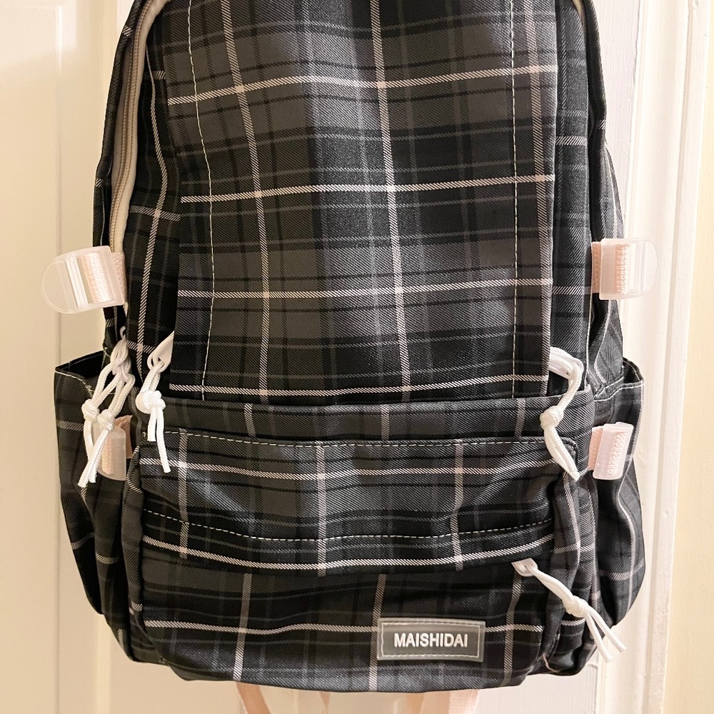 Japanese Plaid School Backpack